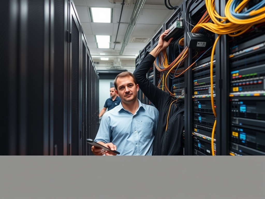 Completed network infrastructure installation